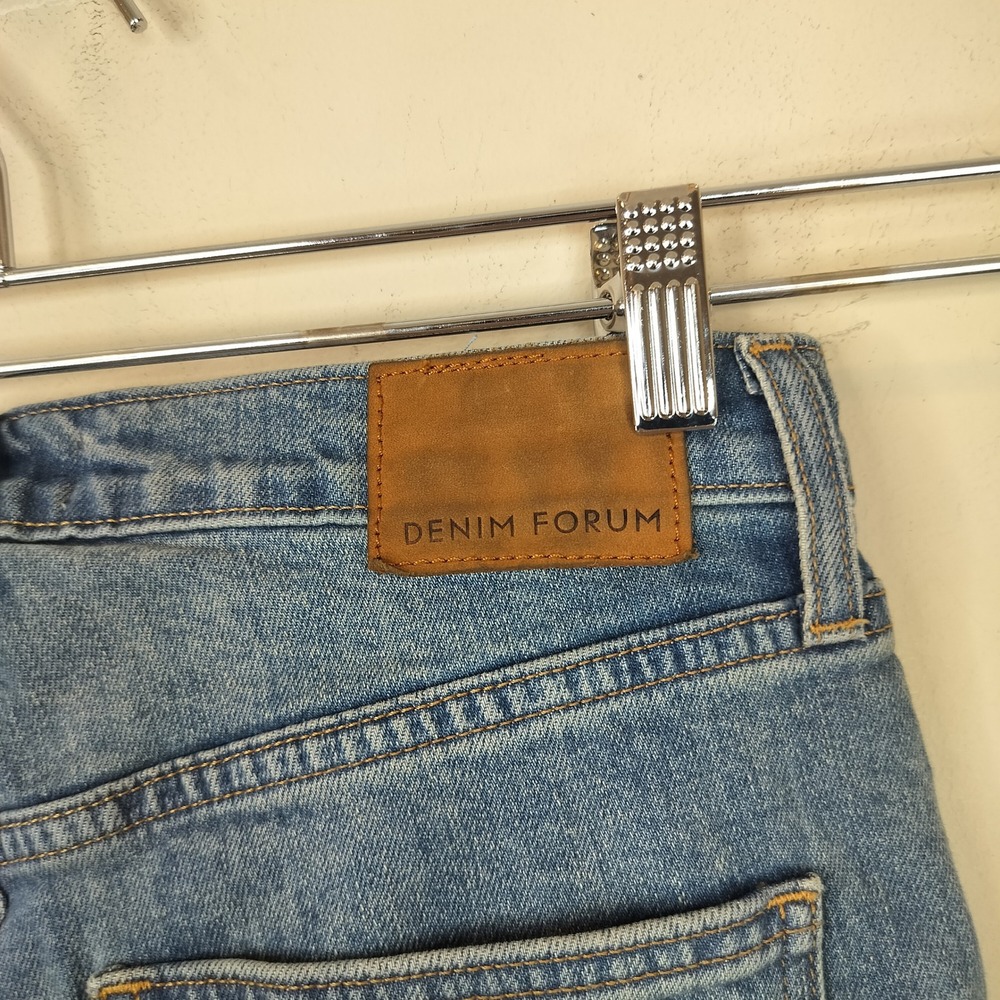 Denim Forum Aritzia Yoko High Rise Slim Jeans Size 30 Womens Button Fly - Picture 9 of 12